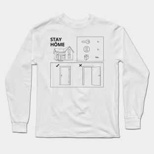 Stay Home - Ikea Guide Long Sleeve T-Shirt